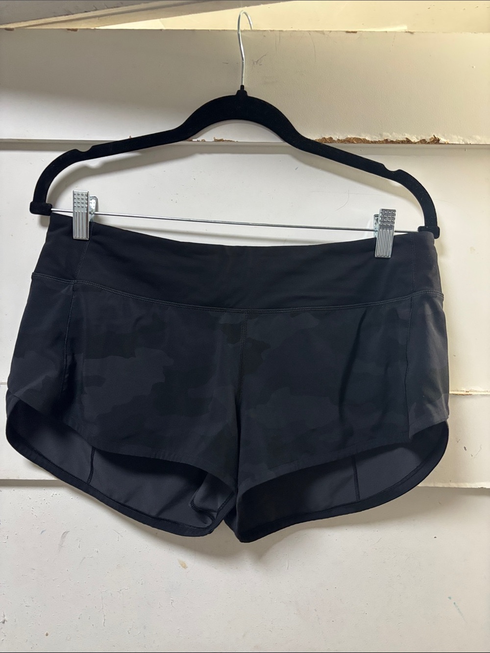lululemon athletica Black Camo Run Shorts